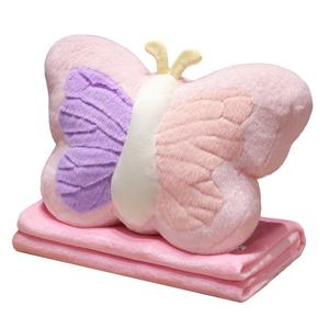 Bantal dan selimut Super lembut 2 in 1 bantal mewah nyaman bentuk kupu-kupu bantal mewah menggemaskan selimut 2 in 1 Hadiah untuk anak-anak - Product Image 1