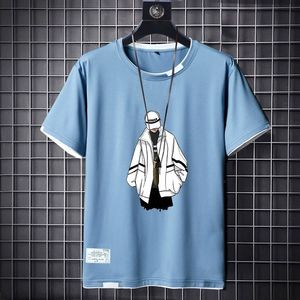 Nouvelle Collection Été 2026 : T-shirt Graphique Oversize pour Homme, Col Rond Manches Courtes <span class=keywords><strong>en</strong></span> Coton pour Tenue Décontractée Quotidienne et Streetwear - Product Image 2