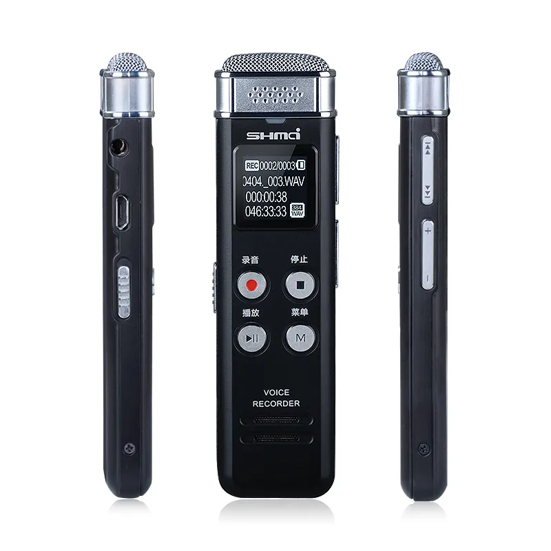 Professionele Opname Microfoon Mini Digitale Spy Voice Recorder Voor Dicteren Machine Digitale Voice Recorder