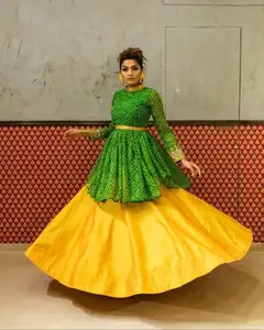 Bandhani lehenga choli, nouvelle collection de styliste pour les tenue de soirée,