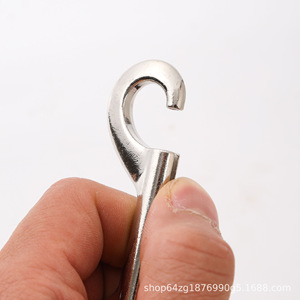Double Headed P <b>Hook</b> Alloy <b>Snap</b> <b>Hook</b> 90mm 100mm Pet Leash Bag Outdoor Hiking Accessory - Product Image 3