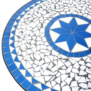 Mosaïque moderne, meuble de jardin d'extérieur, <span class=keywords><strong>Table</strong></span> <span class=keywords><strong>ronde</strong></span> en métal, Patio - Product Image 3