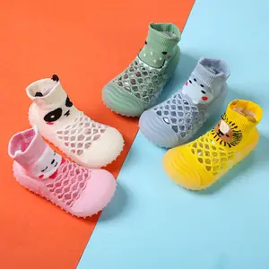 여름 유아 소년 소녀 메쉬 코튼 양말 신발 아기 키즈 첫 번째 워킹 플로어 슬리퍼 실내 야외 워커 신발 M3637