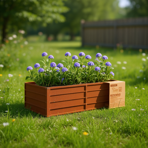 Fioriera in Legno Rusticocs 63 x 31,5 x 17,7 Pollici, Contenitore da Giardino per Fiori e Verdure - Product Image 2