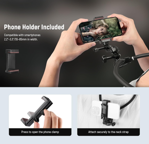 Adaptador de Montaje Magnético Flexible para Cuello NEEWER GP15 con Liberación Rápida para GoPro Hero, DJI Action, <span class=keywords><strong>Insta360</strong></span>, <span class=keywords><strong>iPhone</strong></span> - Product Image 6