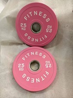 Plaques de musculation durables avec grands trous, plaques de bumper entièrement en caoutchouc avec noyau en fer pour hommes et femmes, équipement de fitness pour l'entraînement de force