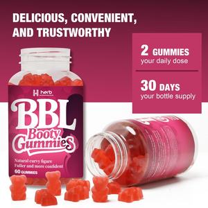 Frauen BBL Gummies mit Curva Boost BBL Kräuter mischung & Kreatin Mono hydrat Vitamine für Kurven Energy Booty Boost Booty Gummies - Product Image 5