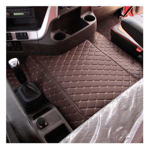 Diseño de lujo Tamaño personalizado Camión Tractor Semirremolque <span class=keywords><strong>Interior</strong></span> Cuero Alfombrilla de piso envolvente completo Volvo 760 - Product Image 1