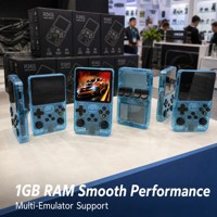 Konsol Game Genggam Open Source R36S Ungu Transparan ARKOS RK3326 640X480 Pemain RPG Arcade Retro