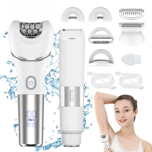 IRUIBEAUTY Venta al por mayor <span class=keywords><strong>5</strong></span> en 1 Lady Shaver Kit de aseo de doble cabeza con IPX7 recortador de vello corporal lavable y depiladora de pies - Product Image 1