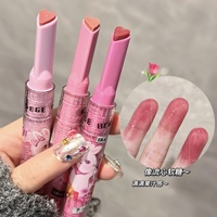 Rouge à lèvres liquide velours rose OEM Gege Bear 2026 – Gloss mat mignon à paillettes transparentes, haute pigmentation, waterproof, longue tenue, sans produits chimiques