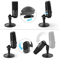 Fifine-Microphone à Streaming de haute qualité, avec supports de bureau détachables pour PC, pour Podcast