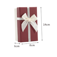 Boîtes cadeaux rectangulaires avec nœud papillon, boîtes d'emballage de luxe avec couvercle et base pour rouge à lèvres et parfum, boîtes cadeaux cosmétiques pour les fêtes et les anniversaires