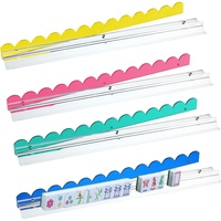 YUHUI Rangements de Mahjong Pliables Personnalisables avec Poussoir 20 Pouces, en Acrylique Transparent, Bande Magnétique, Règle de Tri de Cartes, pour le Marché Américain