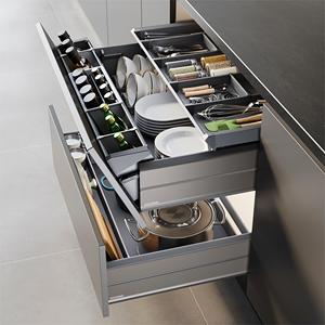 Goldmine pullout bạc ngăn kéo sâu đồ dùng món ăn Giá ngăn kéo mềm đóng kéo tủ tổ chức Bát ngăn kéo - Product Image 6