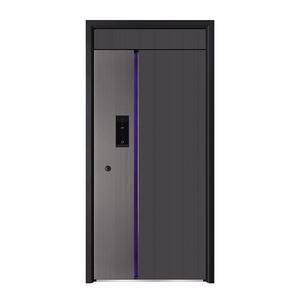 <span class=keywords><strong>Porte</strong></span> <span class=keywords><strong>d</strong></span>'<span class=keywords><strong>entrée</strong></span> intelligente moderne en acier, ouverture automatique, haute sécurité antivol pour villa, grand écran, intérieur facile, directement de l'usine <span class=keywords><strong>haut</strong></span> de gamme - Product Image 5