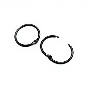 EWANG Office Stationery Black Metal 1.2 Inch Loose Leaf Binding Ring for <b>Notebook</b> - Product Image 2