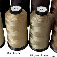 Fil à coudre en nylon collé professionnel de 1500 yards pour la confection de perruques et extensions capillaires