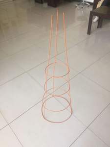 Jaula de tomate de acero <span class=keywords><strong>galvanizado</strong></span> de alta resistencia, jaula de planta de pila de tomate de plástico, marco de soporte de planta trepadora de celosía cónica - Product Image 3