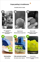 2025 Hot Selling Keukenapparatuur Automatische Kleine Fruit-, Pruimen-, Knoflook- en Druiven Schilmachine Elektrische Druiven Schiller voor Thuiskeuken