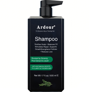 Shampoo hydratant bio vegan OEM avec formule 2-en-1 (gel) pour la repousse des cheveux et anti-chute - Product Image 1
