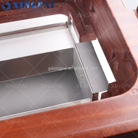 Fournitures de restaurant XINGPAI chauffe-plats en or rose buffet restauration ensemble de buffet chauffe-plats hydrauliques en acier inoxydable