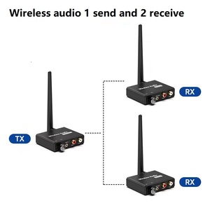 อะแดปเตอร์เสียงไร้สาย 2.4G RX/<span class=keywords><strong>TX</strong></span> 3.5 มม. RCA ตัวขยายสัญญาณเสียง LAN ตัวส่งสัญญาณเสียงพลาสติก ตัวรับสัญญาณ - Product Image 4