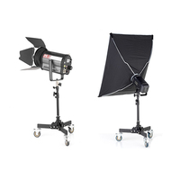 Trépied photo pliable et réglable Jingying, robuste, avec roulettes et système de levage pour appareil photo et éclairage