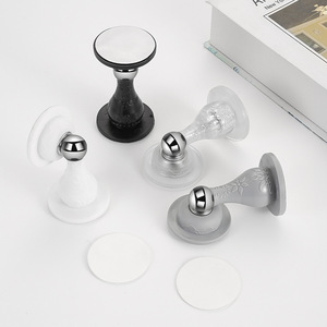 Tope de puerta de silicona con imán potente para montaje en suelo, para puertas de madera, silencioso y resistente a impactos - Product Image 3