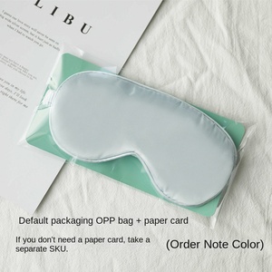 Nuova Mascherina per <span class=keywords><strong>Dormire</strong></span> <span class=keywords><strong>a</strong></span> Doppio Lato in Seta Simulata, Confortevole, Inodore, Oscurante, Elastica, per Viaggi, Pausa Pranzo, Aviazione, con Stampa - Product Image 4