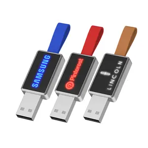 2021 بالجملة معدن الصمام USB مع سيليكون حبل 3.0 مخصصة 32 جيجابايت 64 جيجابايت شعار محفورة الفاخرة usb عصا