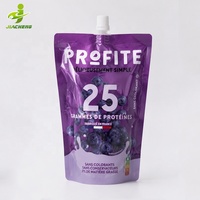 Pochettes souples personnalisées en plastique alimentaire avec bec verseur/capuchon pour l'emballage de jus et de boissons