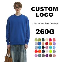 Sweat-shirt à capuche en molleton fin polyester/coton 260G, brodé, avec poignets élastiques, couche de base unisexe, couleur macaron bonbon, prêt pour l'automne