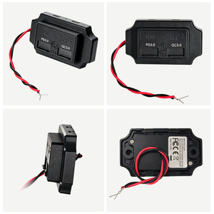 Interrupteur Tactile Bouton Marche Arrêt Charge Rapide 2 Ports <span class=keywords><strong>USB</strong></span> QC 3.0 et Type C PD Montage Encastré Prise <span class=keywords><strong>Chargeur</strong></span> <span class=keywords><strong>USB</strong></span> 12V 24V pour VR Bus Car - Product Image 2