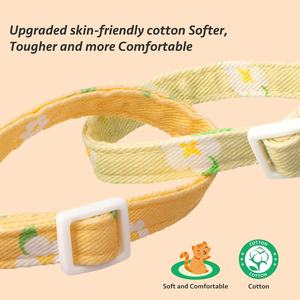 2 paket pamuk ayrılıkçı kedi yaka pembe çilek ve beyaz kalp şekilli kolye sevimli yavru kedi yaka çan ile - Product Image 6