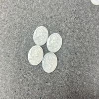 Approvisionnement direct usine Coquille naturelle blanche sculptée ovale pour bijoux DIY, broches, colliers, camées Yiwu 15X20MM
