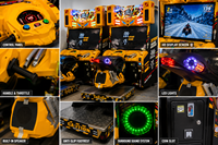 Machine d'arcade de course de motos commerciale, simulateur de conduite à monnayeur pour centres de divertissement familial