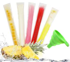 Kemasan Plastik Transparan Segel Panas untuk Es Loli Beku, Pembungkus Es Krim DIY - Product Image 1