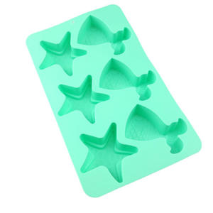 <span class=keywords><strong>Molde</strong></span> <span class=keywords><strong>de</strong></span> Silicona HY <span class=keywords><strong>de</strong></span> 6 Cavidades con Forma <span class=keywords><strong>de</strong></span> <span class=keywords><strong>Cola</strong></span> <span class=keywords><strong>de</strong></span> <span class=keywords><strong>Sirena</strong></span> y Estrella <span class=keywords><strong>de</strong></span> Mar para Hacer Pasteles, Bombas <span class=keywords><strong>de</strong></span> Baño, Chocolate, Jabón y Velas - Product Image 4