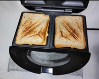 Machine à sandwich Machine à pain Double chauffage toast léger presse à pâtisserie plaque de cuisson électrique machine à petit déjeuner