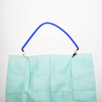 Tsprime pince écharpe dentaire porte-serviettes pinces à bavette jetables flexibles corde à ressort chaîne en plastique cils rose noir