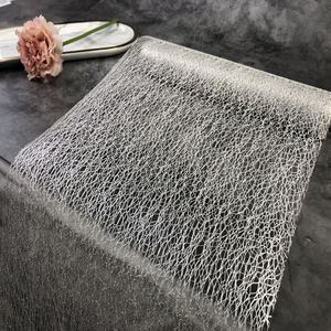 Décorations en maille <span class=keywords><strong>de</strong></span> 10 pouces, vente en gros, <span class=keywords><strong>chemin</strong></span> <span class=keywords><strong>de</strong></span> <span class=keywords><strong>table</strong></span> en maille à bords coupés sur mesure, luxe, pour Noël - Product Image 2