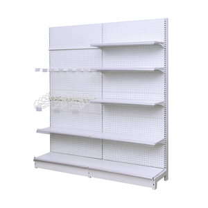 Estante de exhibición de metal de doble cara resistente para supermercado, estantería de góndola para uso en tienda minorista - Product Image 2