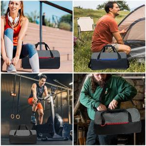 Bolsa Deportiva de Alta Calidad para Hombre, con Logotipo Personalizado, Impermeable, con Separación para Ropa Seca y Mojada, de Poliéster y Nailon, con Cierre, para Viajes y Gimnasio - Product Image 4