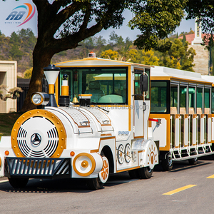 Trenino Turistico Senza Binari a Batteria o Diesel per Parchi Divertimento e Centri Commerciali in Vendita - Product Image 1
