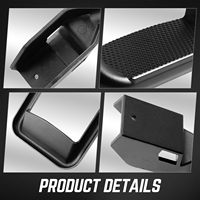 Marchepieds latéraux tout-terrain en aluminium noirs, barres de protection antidérapantes pour pick-up, SUV 4x4 Frontier Patrol NP300