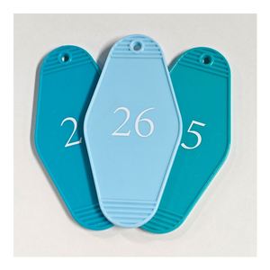 Design Custom Logo <b>Keychain</b> Classic Vintage Hotel and Motel Sign Acrylic Plastic with Zinc Alloy Metal for Numbers <b>Anime</b> Style - Product Image 1
