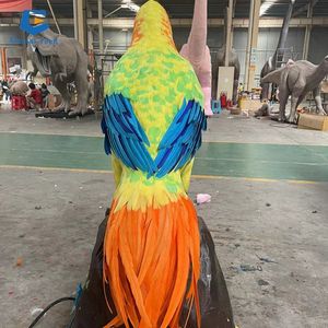 CCAA28 カスタムメイドアニマトロニクスオウムモデル、遊園地向けアニメーションバードオウムモデル - Product Image 3