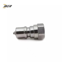 Connecteur rapide hydraulique en acier inoxydable, ensemble de raccords rapides 1/8 NPT YBS ISO 7241-B, série industrielle, remplacement HNV