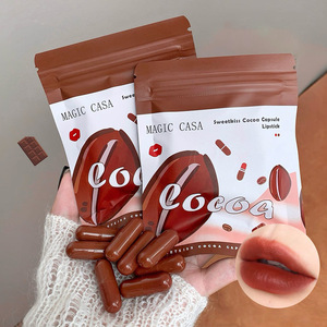 Set de 10 Labiales en Cápsula Color Chocolate, Naturales, de Larga Duración, Antiadherentes, Mini Labiales Mate, Venta al Por Mayor - Product Image 2